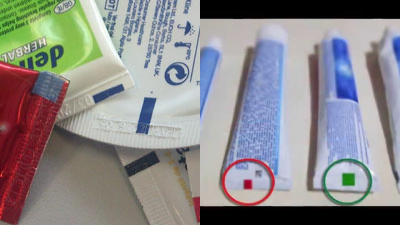 Saiba o que significa esses quadradinhos coloridos na embalagem da sua  pasta de dentes – Recado Online